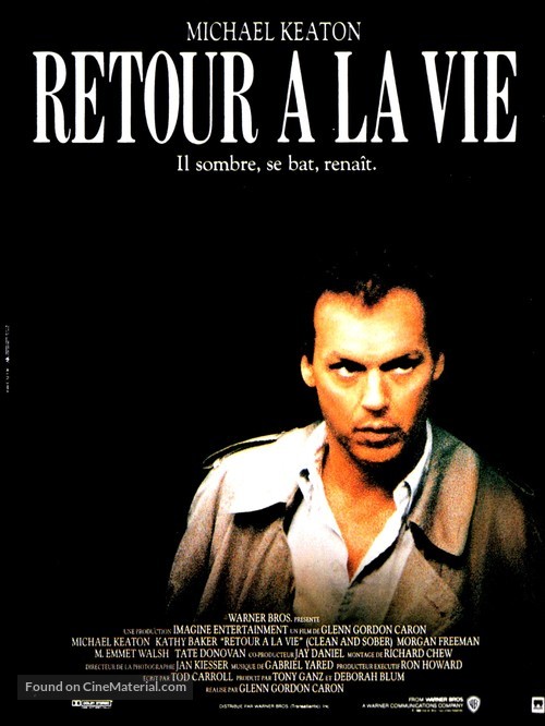 Clean and Sober - French Movie Poster