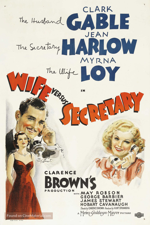 Wife vs. Secretary - Movie Poster