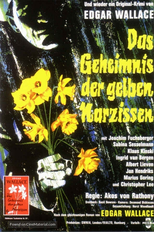 Das Geheimnis der gelben Narzissen - German Movie Poster