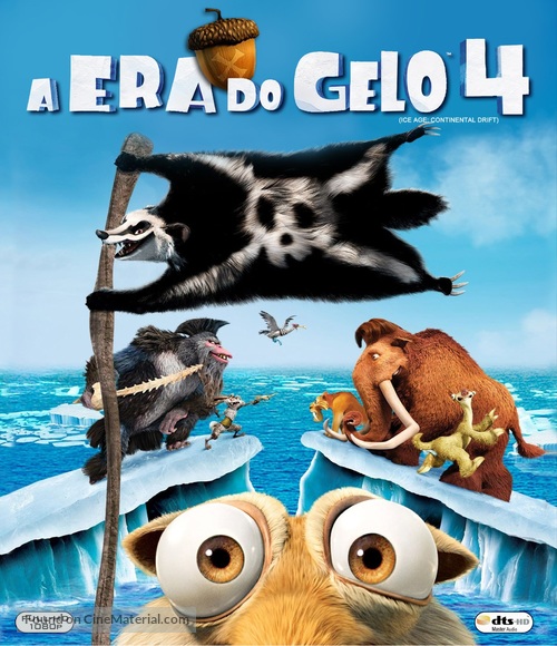 Ice Age: Continental Drift - Brazilian Blu-Ray movie cover