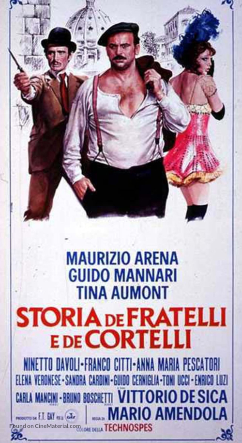 Storia de fratelli e de cortelli - Italian Movie Poster