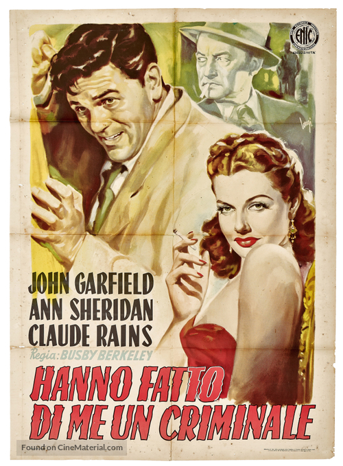 They Made Me a Criminal - Italian Movie Poster