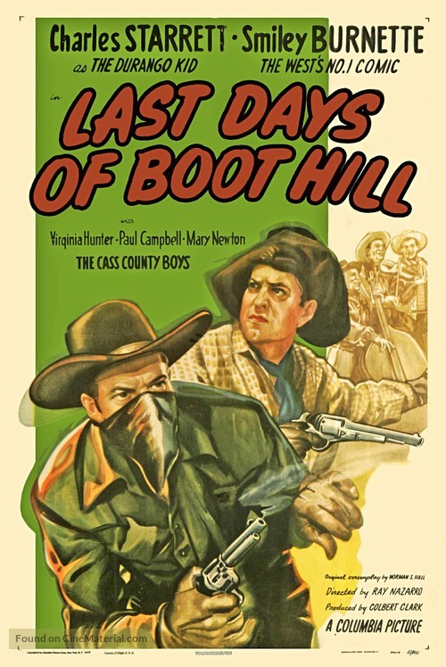 Last Days of Boot Hill - Movie Poster