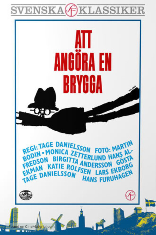 Att ang&ouml;ra en brygga - Swedish Movie Poster