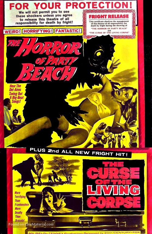 The Horror of Party Beach - Combo movie poster