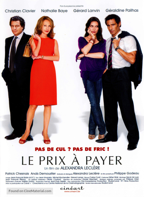 Le prix &agrave; payer - Belgian Movie Poster