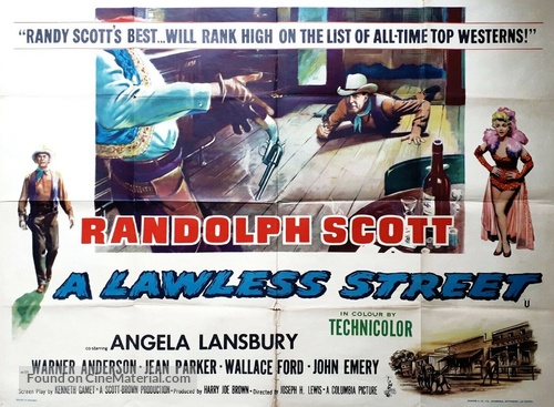 A Lawless Street - British Movie Poster