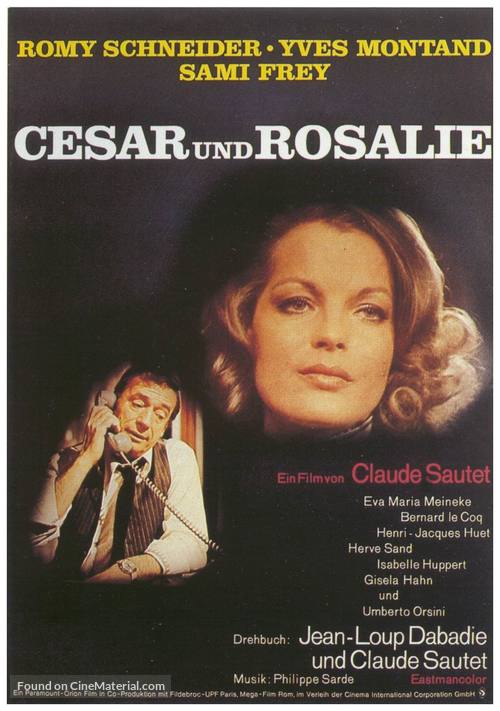 C&eacute;sar et Rosalie - German Movie Poster