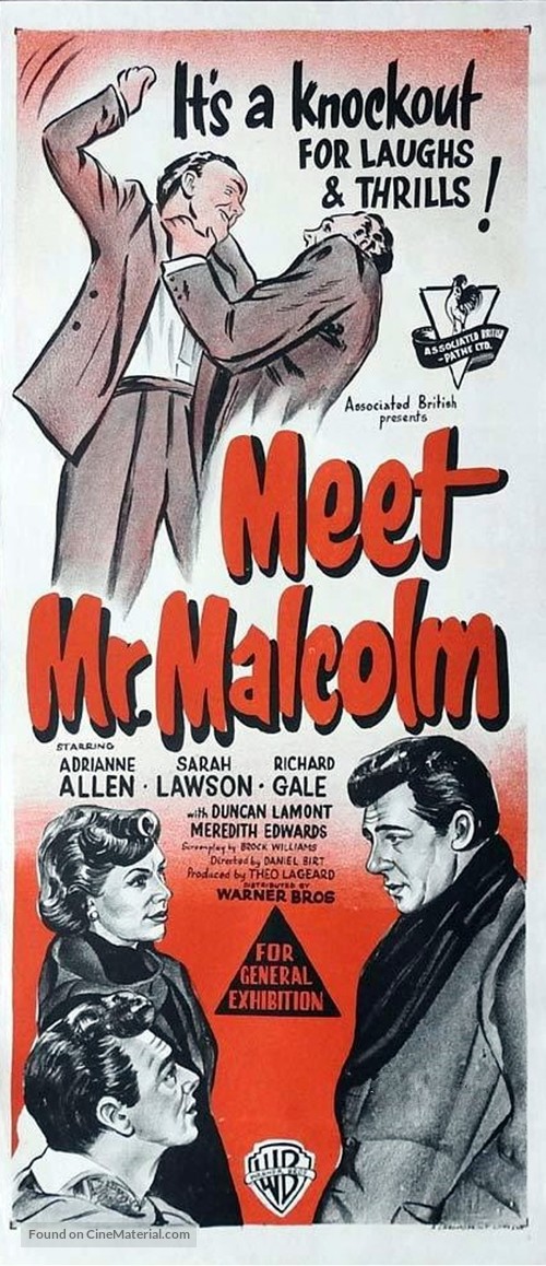 Meet Mr. Malcolm - Australian Movie Poster