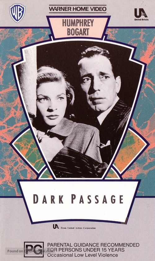 Dark Passage - Australian VHS movie cover