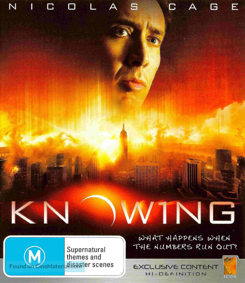 Knowing - Australian Movie Cover