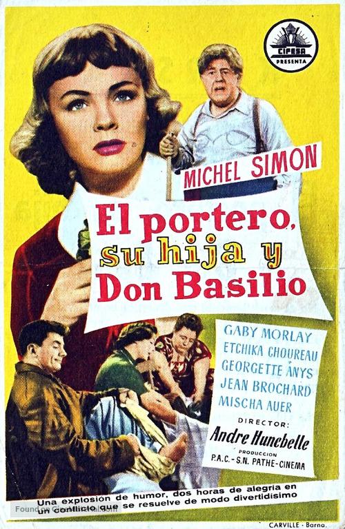 Impossible Monsieur Pipelet, L&#039; - Spanish Movie Poster