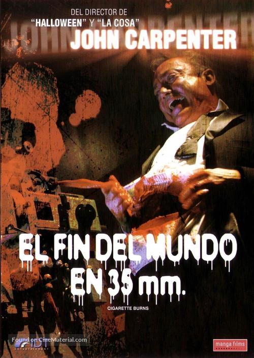 &quot;Masters of Horror&quot; John Carpenter&#039;s Cigarette Burns - Spanish poster