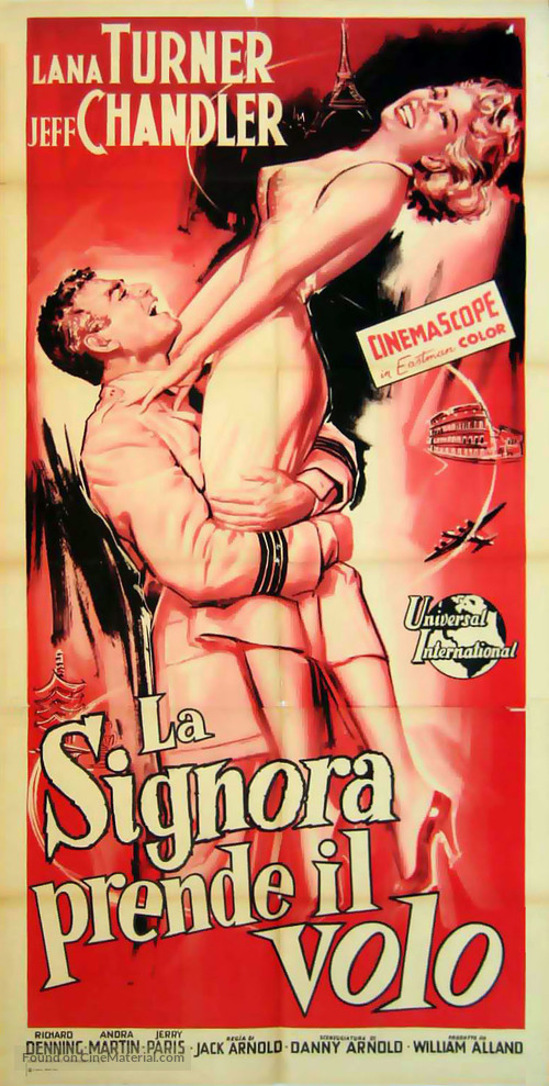The Lady Takes a Flyer - Italian Movie Poster