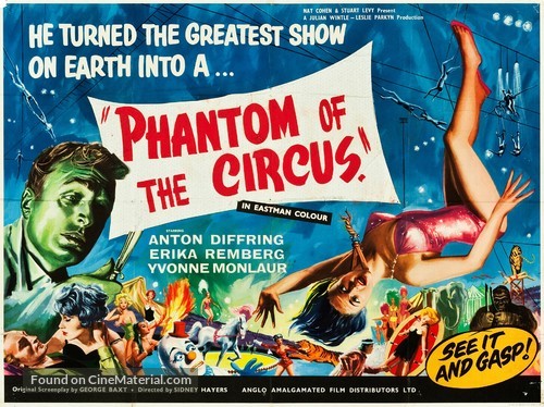 Circus of Horrors - British Movie Poster