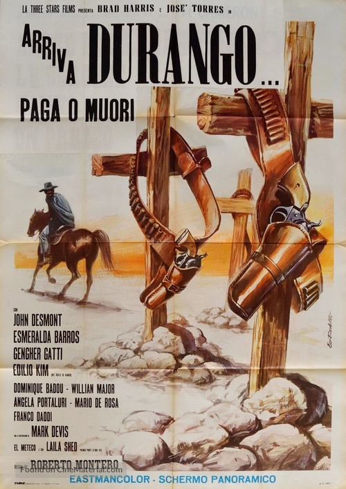 Arriva Durango... paga o muori - Italian Movie Poster