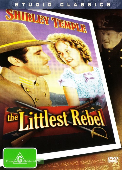 The Littlest Rebel - Australian DVD movie cover