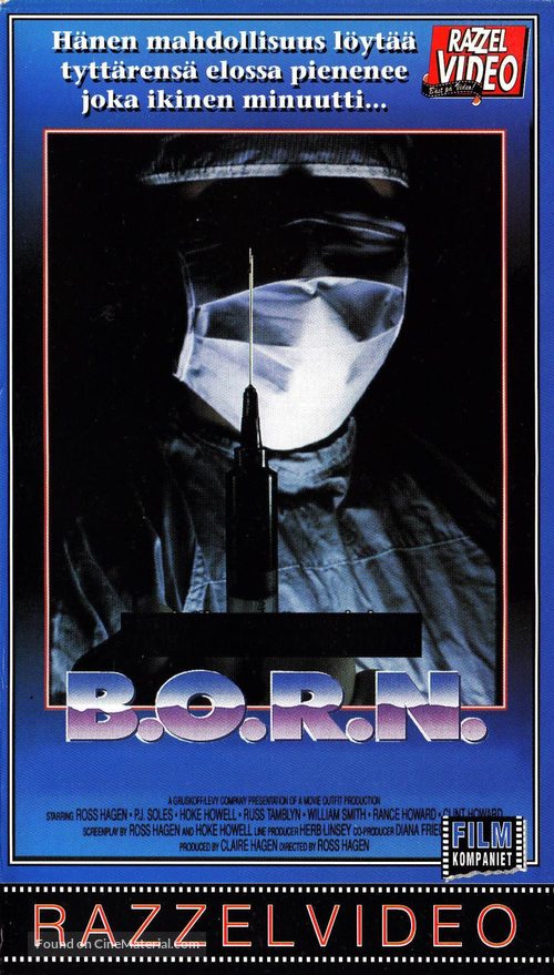 B.O.R.N. - Finnish VHS movie cover