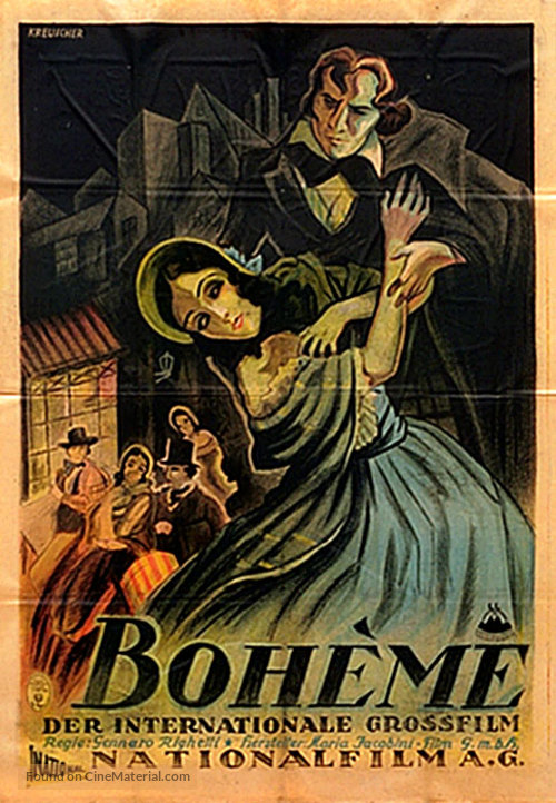 Boh&egrave;me - K&uuml;nstlerliebe - German Movie Poster