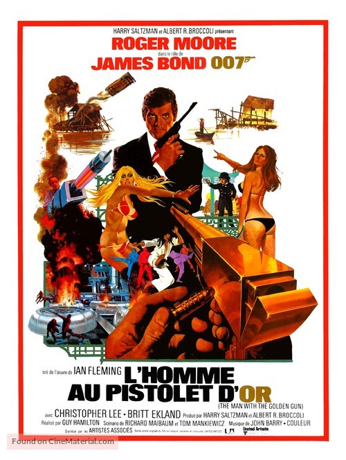 The Man With The Golden Gun - French Movie Poster