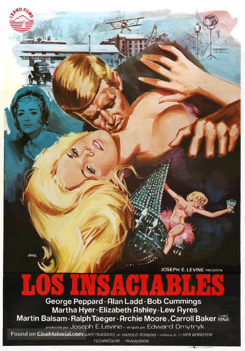 The Carpetbaggers - Spanish Movie Poster