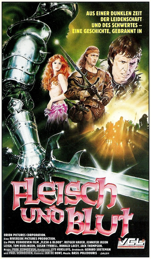 Flesh And Blood - German VHS movie cover