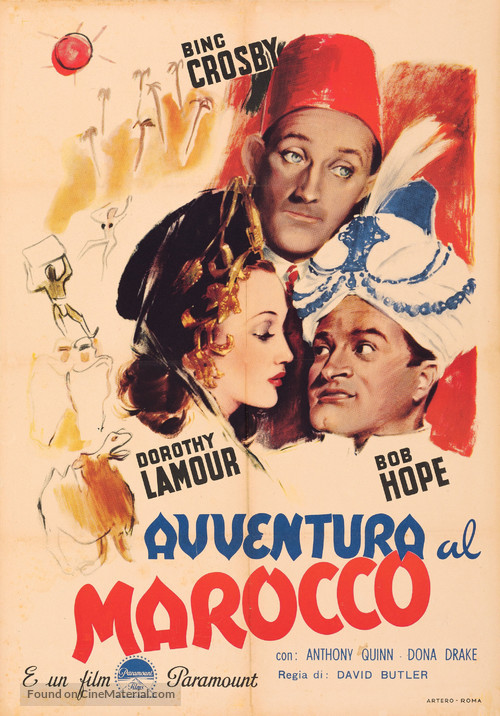 Road to Morocco - Italian Movie Poster