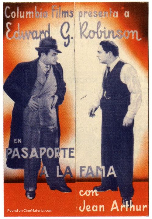 The Whole Town&#039;s Talking - Spanish Movie Poster