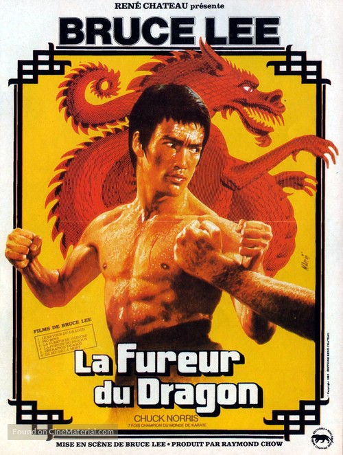 Meng long guo jiang - French Movie Poster