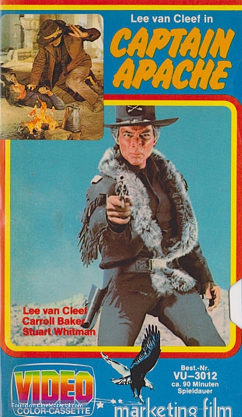 Captain Apache - German VHS movie cover