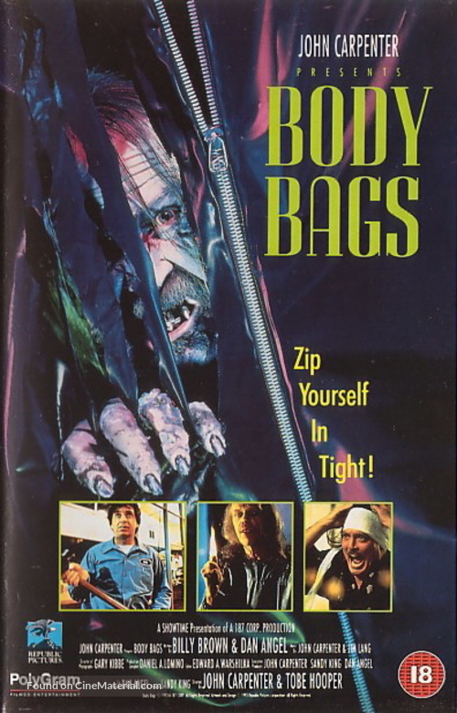 Body Bags - British VHS movie cover