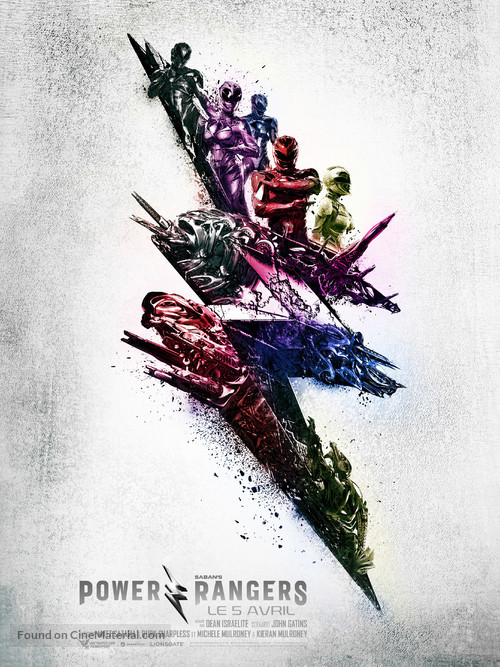 Power Rangers - French Movie Poster