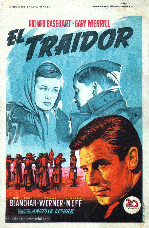 Decision Before Dawn - Spanish Movie Poster