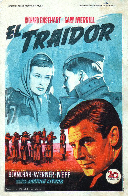 Decision Before Dawn - Spanish Movie Poster