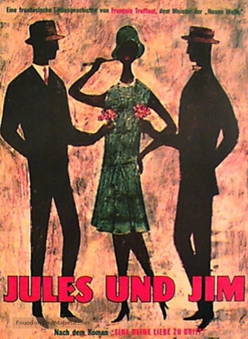 Jules Et Jim - German Movie Poster