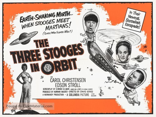 The Three Stooges in Orbit - British Movie Poster