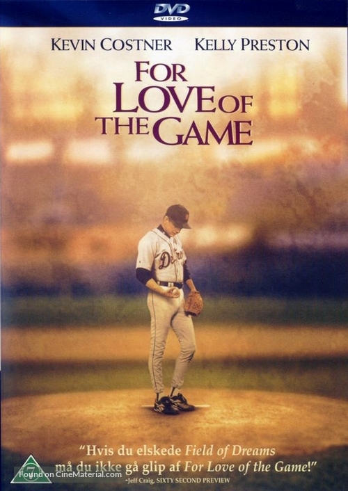 For Love of the Game - Danish DVD movie cover