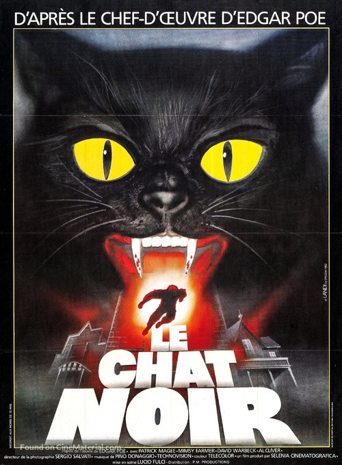 Black Cat (Gatto nero) - French Movie Poster