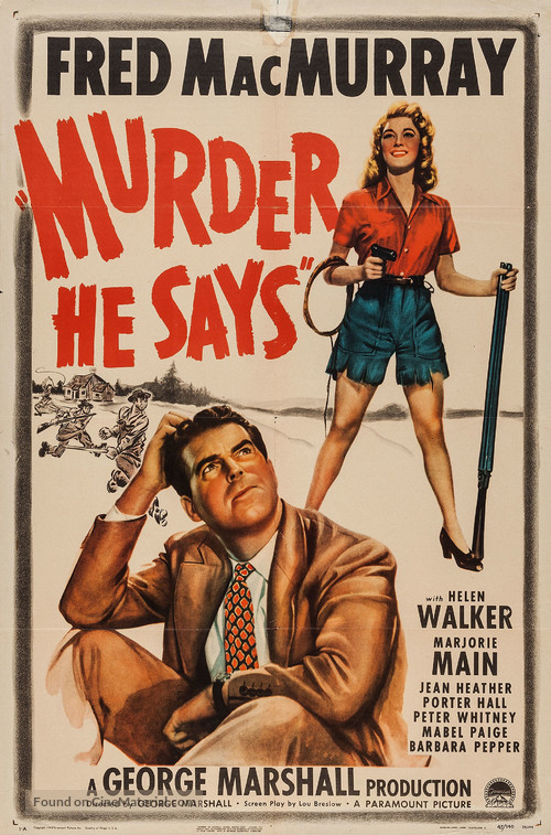 Murder, He Says - Movie Poster