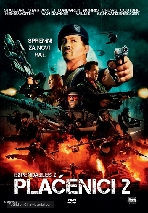 The Expendables 2 - Croatian DVD movie cover