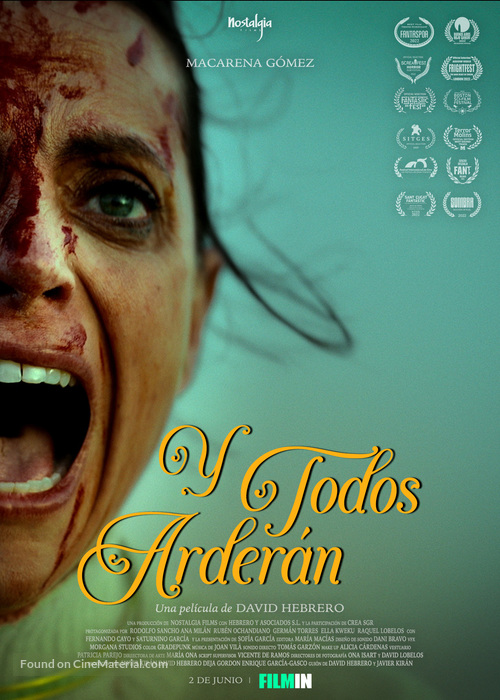 Y todos arder&aacute;n - Spanish Movie Poster