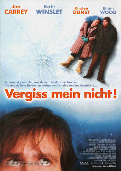 Eternal Sunshine of the Spotless Mind - German Movie Poster