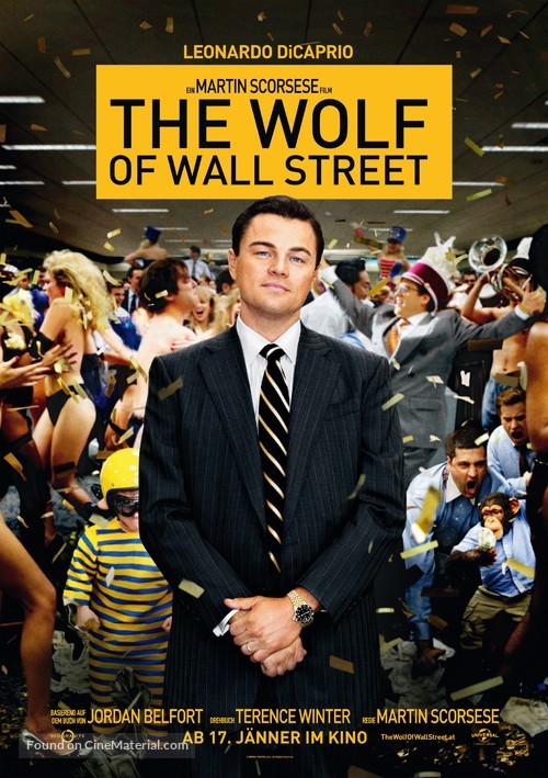 The Wolf of Wall Street - Austrian Movie Poster