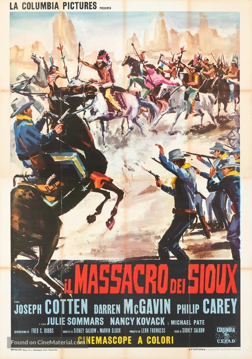 The Great Sioux Massacre - Italian Movie Poster