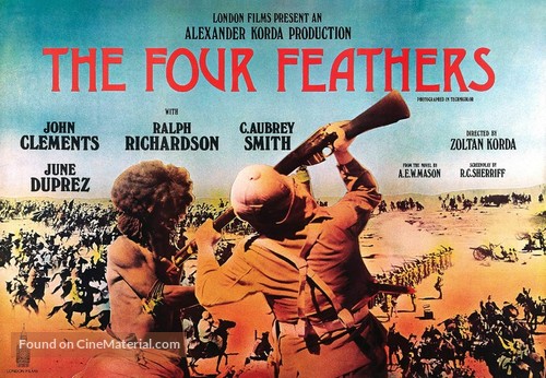 The Four Feathers - British Movie Poster