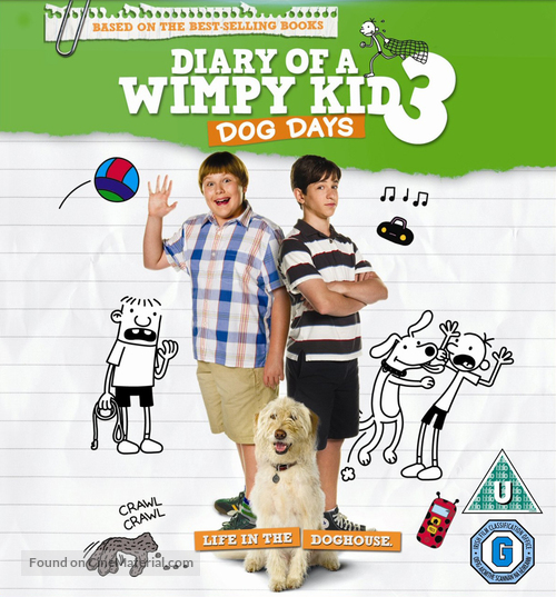 Diary of a Wimpy Kid: Dog Days - British Blu-Ray movie cover