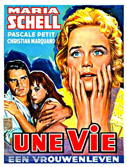 Une vie - Belgian Movie Poster
