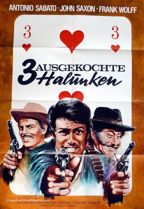 I tre che sconvolsero il West - vado, vedo e sparo - German Movie Poster