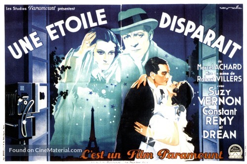 Une &eacute;toile dispara&icirc;t - French Movie Poster