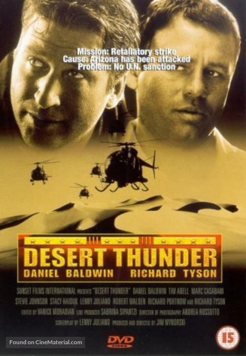 Desert Thunder - British Movie Cover